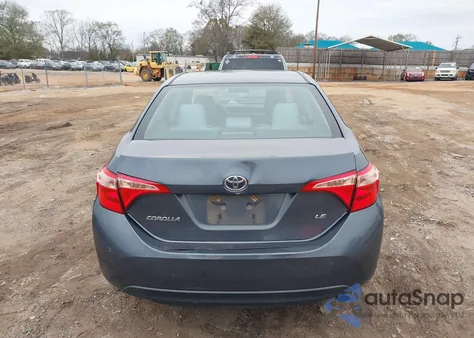 2017 Toyota Corolla Le из США, поврежденный, VIN 2T1BURHEXHC875489